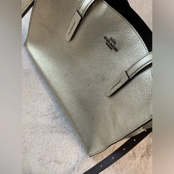 Coach 31037 Platinum Metallic Charlie Carryall
